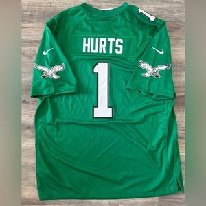 Brand New Philadelphia Eagles Kelly Green Jalen Hurts Nike Game Jersey XL